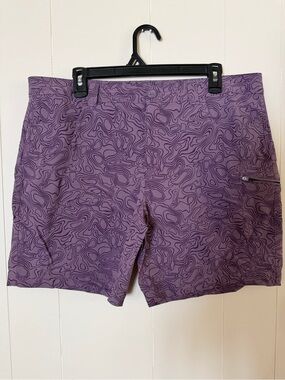 Women’s Purple Patterned Hiking Shorts
